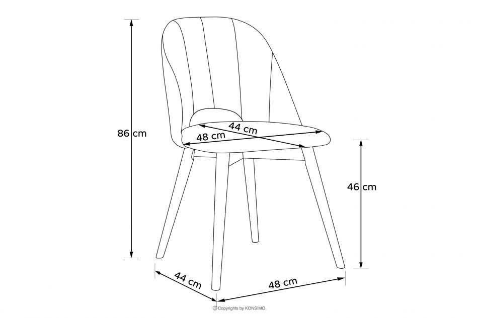 TINO Čalúnená jedálenská stolička boucle oceľová/čierna 2 ks. oceľ/čierna - obrázok 10