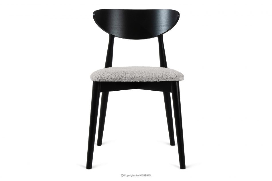 RABI Drevená stolička boucle steel/black oceľ/čierna - obrázok 2