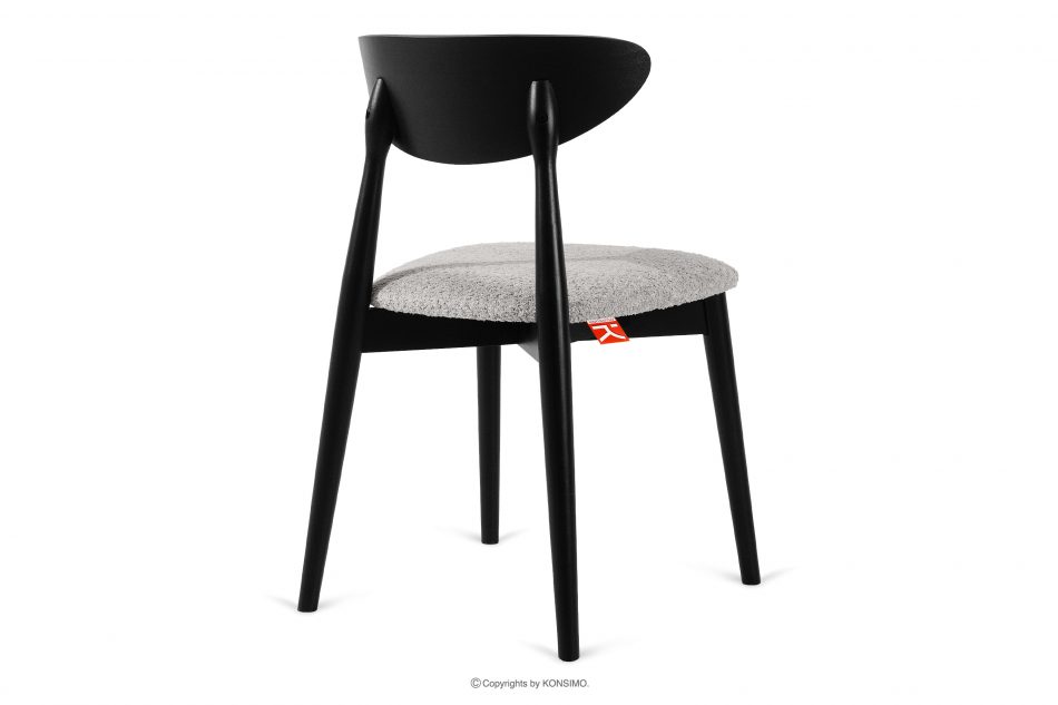 RABI Drevená stolička boucle steel/black oceľ/čierna - obrázok 3