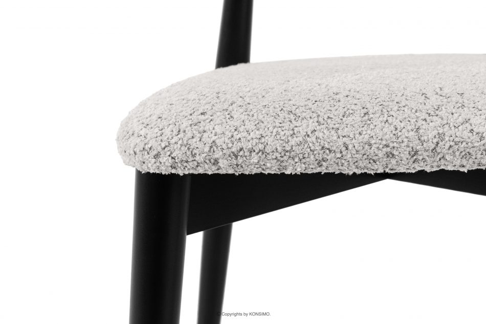RABI Drevená stolička boucle steel/black oceľ/čierna - obrázok 5