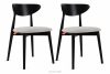 RABI Drevená stolička boucle steel/black 2 ks. oceľ/čierna - obrázok 1