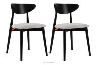 Drevená stolička boucle steel/black 2 ks.