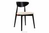 RABI Drevená stolička boucle svetlá béžová/čierna 2 ks. svetlo béžová/čierna - obrázok 3