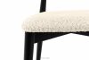 RABI Drevená stolička boucle svetlá béžová/čierna 2 ks. svetlo béžová/čierna - obrázok 7