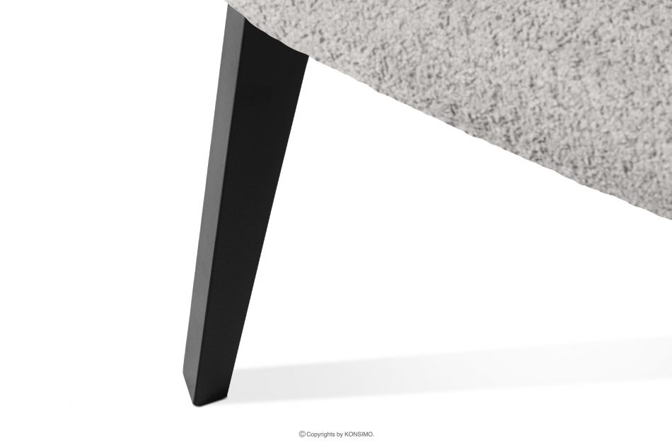 VINIS Moderná drevená stolička v látke boucle oceľ/čierna oceľ/čierna - obrázok 7