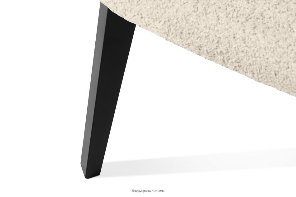 VINIS Moderná drevená stolička v látke boucle svetlo béžová/čierna svetlá béžová/čierna - obrázok 7