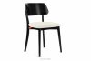 VINIS Moderná drevená stolička v látke boucle biela/čierna 2 ks. biela/čierna - obrázok 3