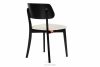 VINIS Moderná drevená stolička v látke boucle biela/čierna 2 ks. biela/čierna - obrázok 5