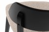 VINIS Moderná drevená stolička v látke boucle tmavá béžová/čierna 2 ks. tmavá béžová/čierna - obrázok 7