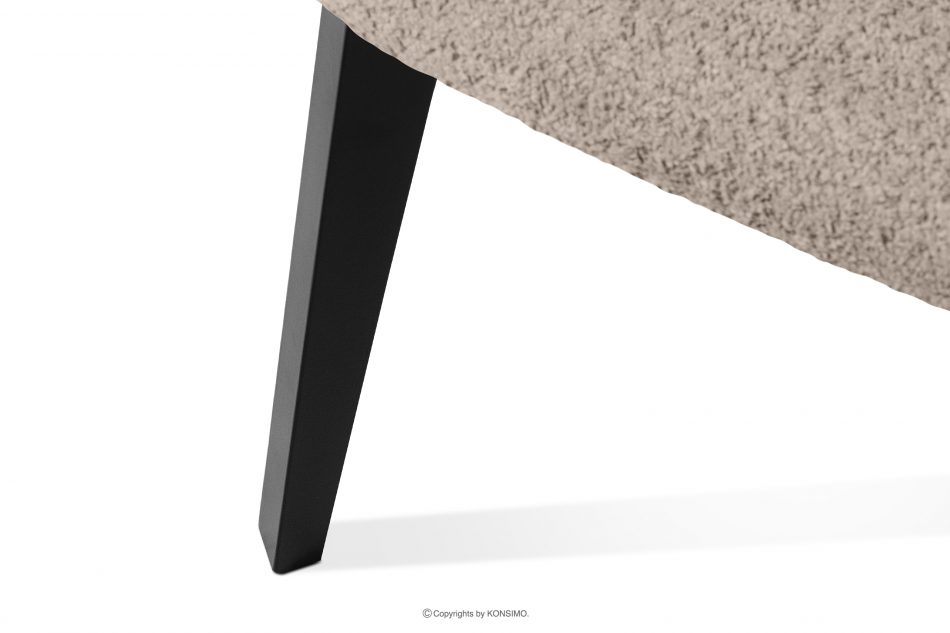 VINIS Moderná drevená stolička v látke boucle tmavá béžová/čierna 2 ks. tmavá béžová/čierna - obrázok 8