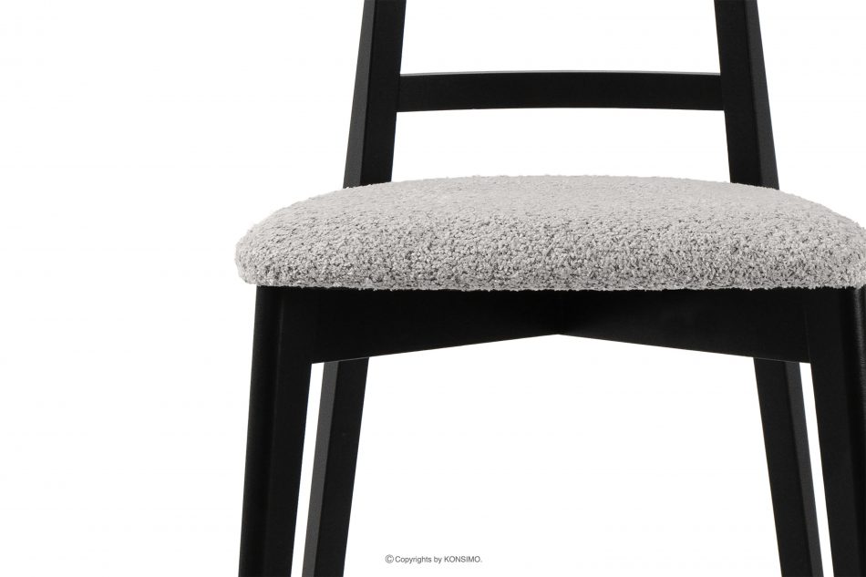 LILIO Vintage boucle stolička oceľ/čierna oceľ/čierna - obrázok 4