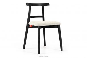 LILIO, https://konsimo.sk/kolekcie/lilio/ Vintage boucle stolička biela/čierna biela/čierna - obrázok