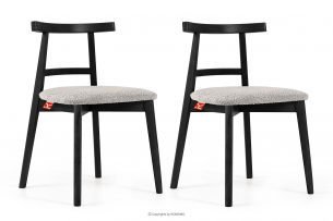 LILIO, https://konsimo.sk/kolekcie/lilio/ Vintage boucle chair oceľová/čierna 2 ks. oceľ/čierna - obrázok