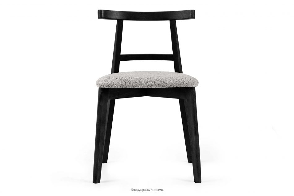 LILIO Vintage boucle chair oceľová/čierna 2 ks. oceľ/čierna - obrázok 3