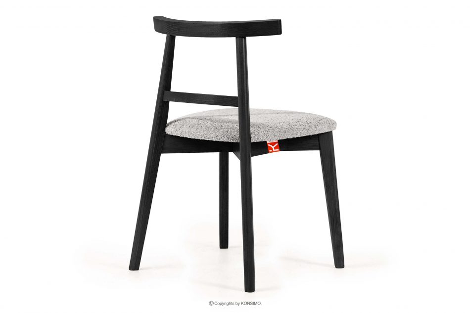 LILIO Vintage boucle chair oceľová/čierna 2 ks. oceľ/čierna - obrázok 4