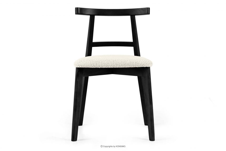 LILIO Vintage boucle chair biela/čierna 2 ks. biela/čierna - obrázok 3