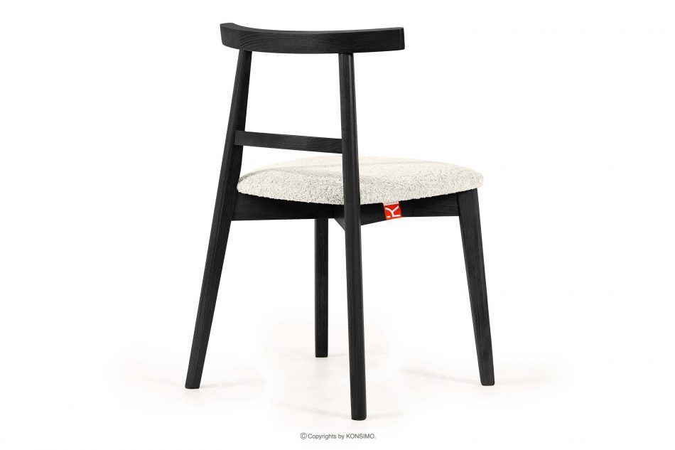 LILIO Vintage boucle chair biela/čierna 2 ks. biela/čierna - obrázok 4