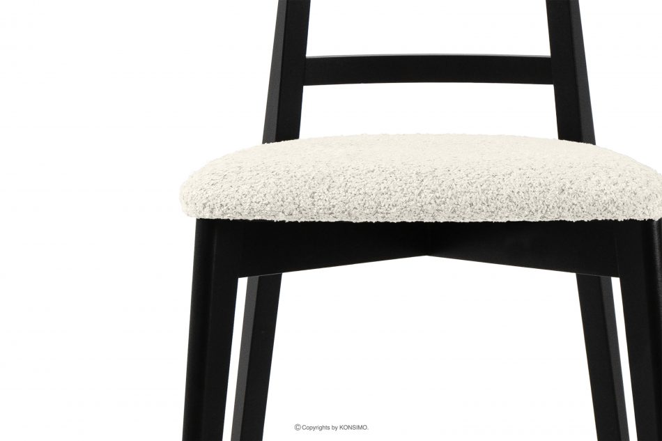 LILIO Vintage boucle chair biela/čierna 2 ks. biela/čierna - obrázok 5