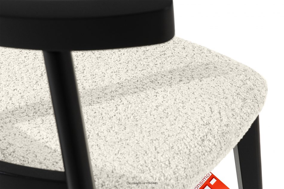 LILIO Vintage boucle chair biela/čierna 2 ks. biela/čierna - obrázok 7