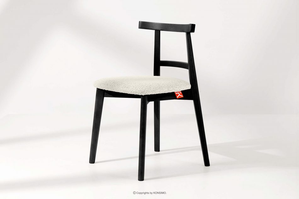 LILIO Vintage boucle chair biela/čierna 2 ks. biela/čierna - obrázok 1