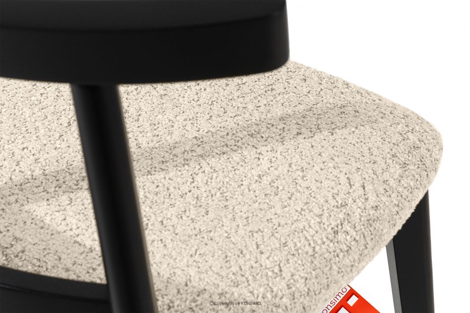 LILIO Vintage boucle chair svetlá béžová/čierna 2 ks. svetlá béžová/čierna - obrázok 7