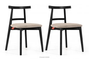 LILIO, https://konsimo.sk/kolekcie/lilio/ Vintage boucle chair dark beige/black 2 ks. tmavá béžová/čierna - obrázok