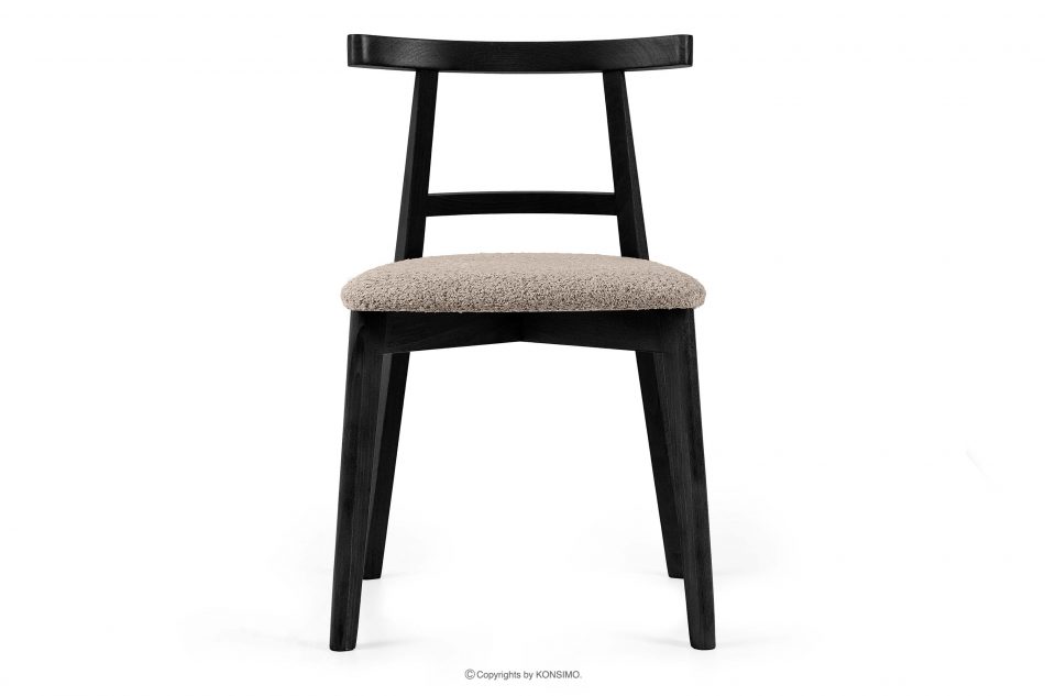 LILIO Vintage boucle chair dark beige/black 2 ks. tmavá béžová/čierna - obrázok 3