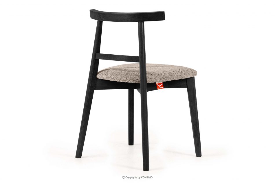 LILIO Vintage boucle chair dark beige/black 2 ks. tmavá béžová/čierna - obrázok 4