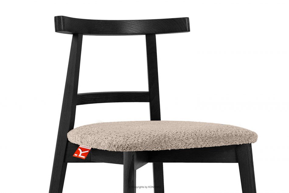 LILIO Vintage boucle chair dark beige/black 2 ks. tmavá béžová/čierna - obrázok 6