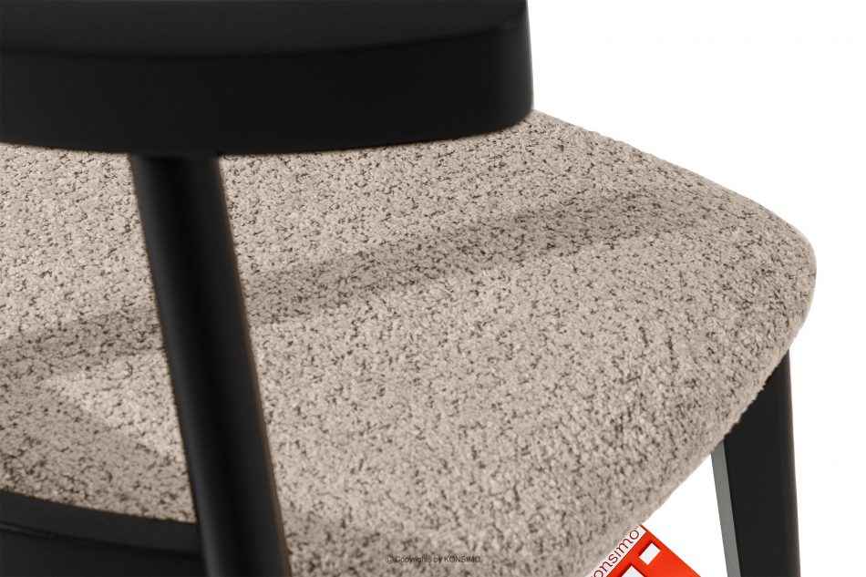 LILIO Vintage boucle chair dark beige/black 2 ks. tmavá béžová/čierna - obrázok 7