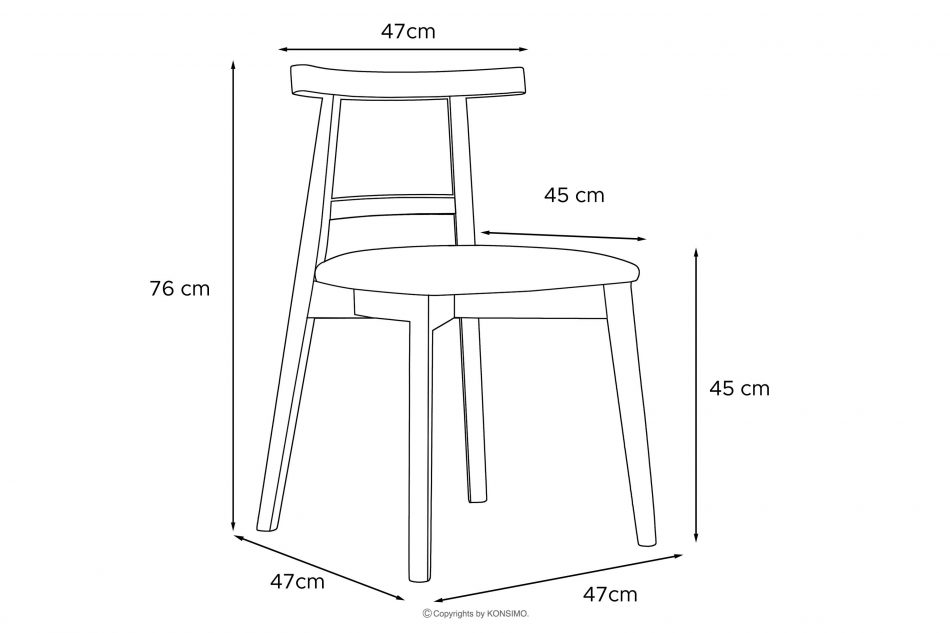 LILIO Vintage boucle chair oceľová/čierna 2 ks. oceľ/čierna - obrázok 10