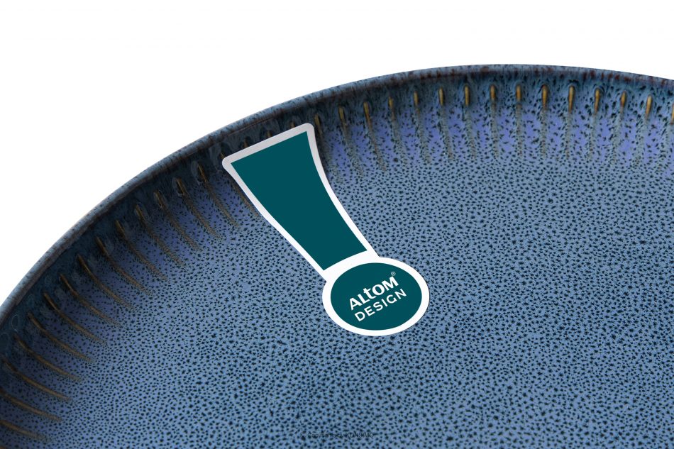 AD STRIPES Dezertný tanier z reaktívneho porcelánu tmavomodrý námornícka modrá - obrázok 5