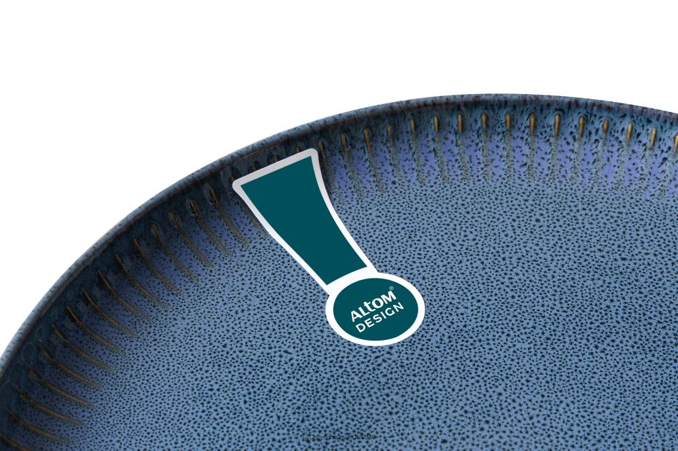 AD STRIPES Jedálenský tanier porcelánový reaktívny modrý námornícka modrá - obrázok 5