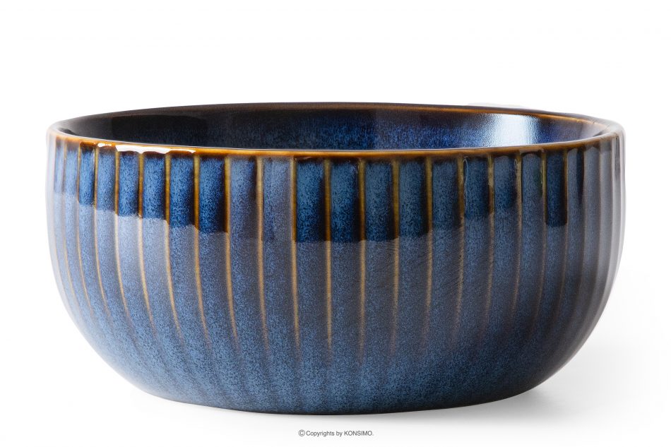 AD STRIPES Misa 6 ks porcelánová reaktívna tmavomodrá námornícka modrá - obrázok 2