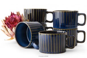 AD STRIPES, https://konsimo.sk/kolekcie/ad-stripes/ šálka na kávu 6 ks reaktívny porcelán tmavomodrý námornícka modrá - obrázok