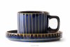 AD STRIPES šálka na kávu 6 ks reaktívny porcelán tmavomodrý námornícka modrá - obrázok 7