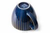 AD STRIPES Veľká šálka 6 ks porcelánová reaktívna tmavomodrá námornícka modrá - obrázok 5