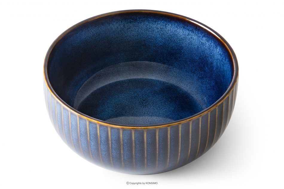 AD STRIPES Raňajková súprava 6 osôb (12 ks) reaktívny porcelán tmavomodrý námornícka modrá - obrázok 2