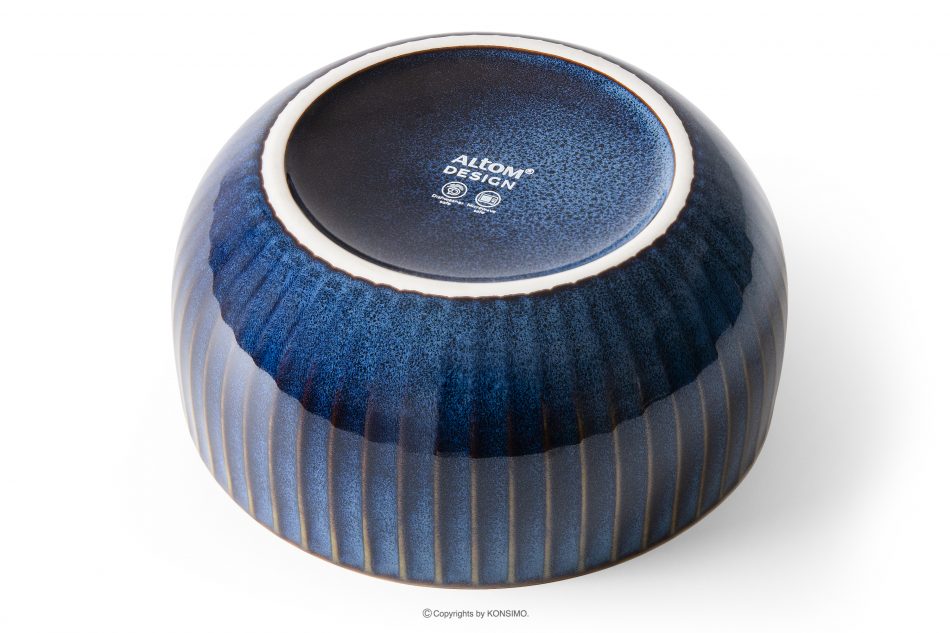 AD STRIPES Raňajková súprava 6 osôb (18 ks) reaktívny porcelán tmavomodrý námornícka modrá - obrázok 3