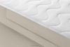 ARDEA Kontinentální postel s topperem z veluru 180 cm krémová krémová - obrázok 7