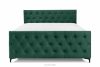 ARDEA Kontinentální postel Bonell a taštičkové pružiny 160 cm tmavě zelený samet tmavozelená - obrázok 4