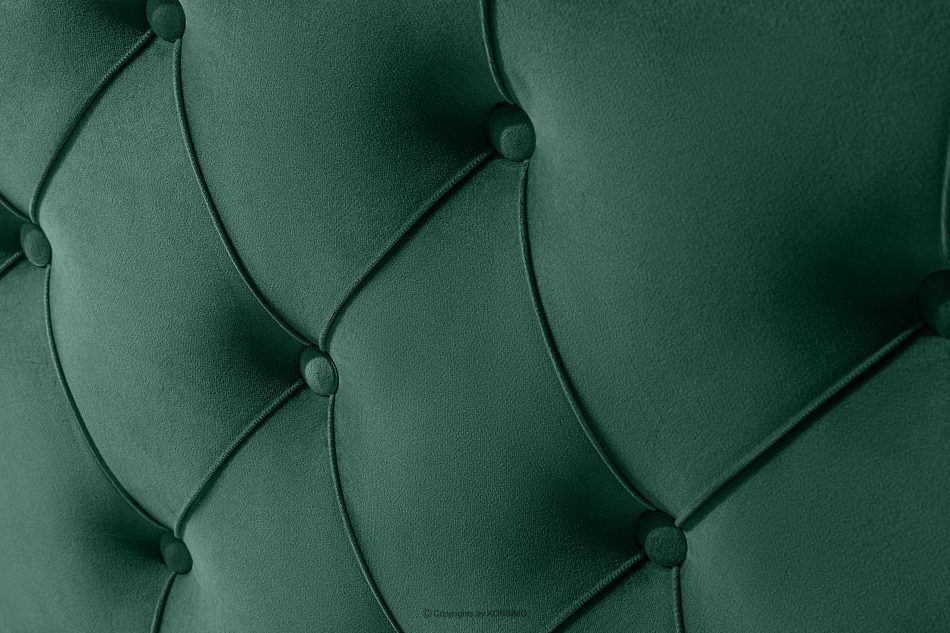 ARDEA Kontinentální postel Bonell a taštičkové pružiny 160 cm tmavě zelený samet tmavozelená - obrázok 5