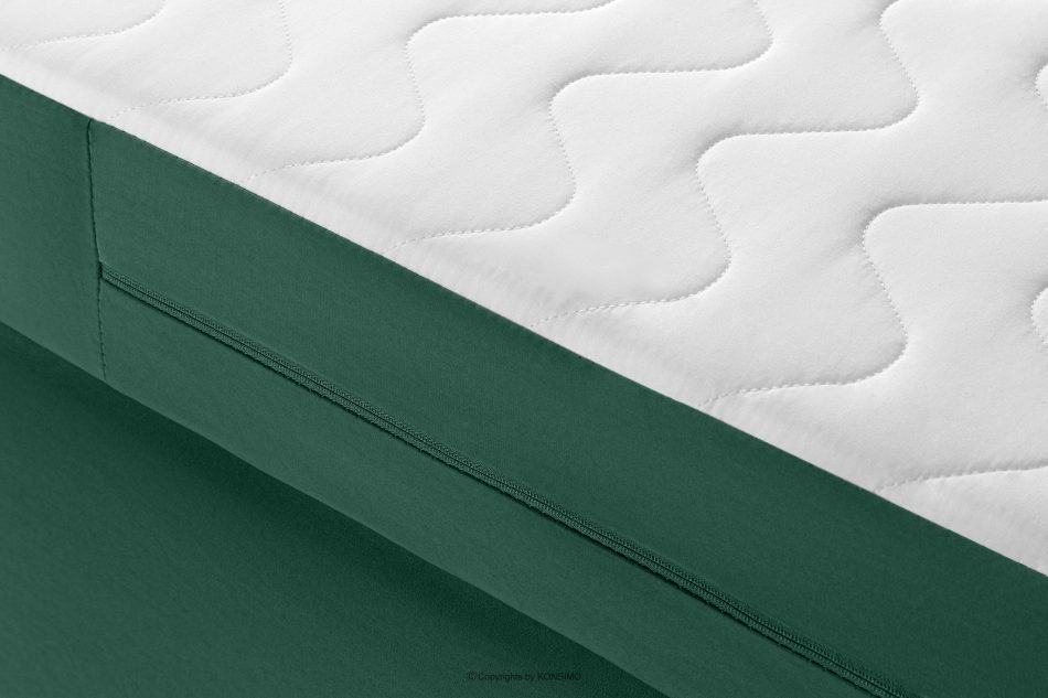 ARDEA Kontinentální postel Bonell a taštičkové pružiny 160 cm tmavě zelený samet tmavozelená - obrázok 6