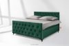 ARDEA Kontinentální postel Bonell a taštičkové pružiny 160 cm tmavě zelený samet tmavozelená - obrázok 2