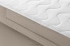 ARDEA Kontinentální postel 160 cm s topperem sametová béžová béžová - obrázok 7