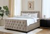 ARDEA Kontinentální postel 160 cm s topperem sametová béžová béžová - obrázok 13