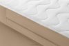 ARDEA Kontinentální postel 160 cm s topperem sametová tmavě béžová tmavá béžová - obrázok 7