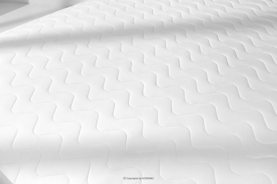 ARDEA Kontinentální postel 160 cm s topperem sametová tmavě béžová tmavá béžová - obrázok 7