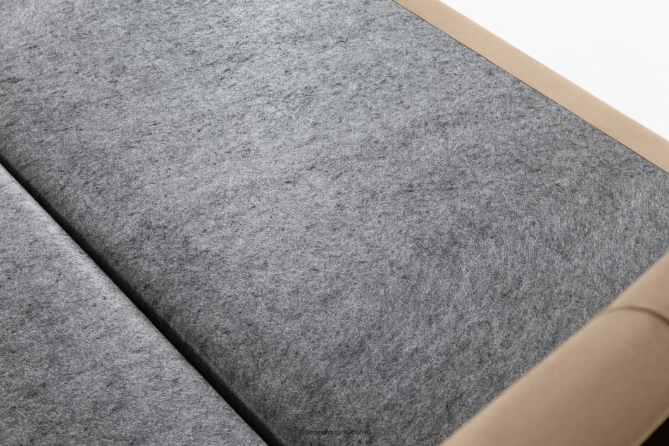 ARDEA Kontinentální postel 160 cm s topperem sametová tmavě béžová tmavá béžová - obrázok 10