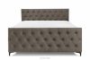 ARDEA Kontinentální postel 160 cm s bonelovými a taštičkovými pružinami hnědá sametová hnedá - obrázok 4